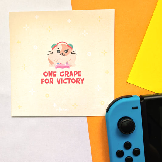 Hammie The Gamer Art Print