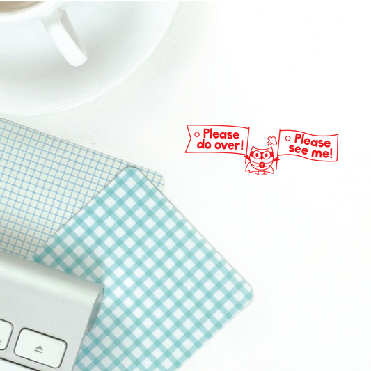 Wise Owlies Stamp : Please See Me / Do Over