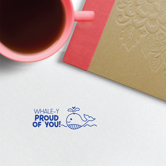 Pun Stamp : Whale-y Proud Of You